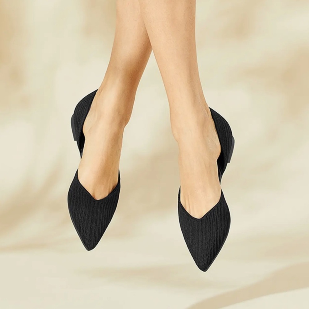 Melia Pointed Toe Knitted Flats